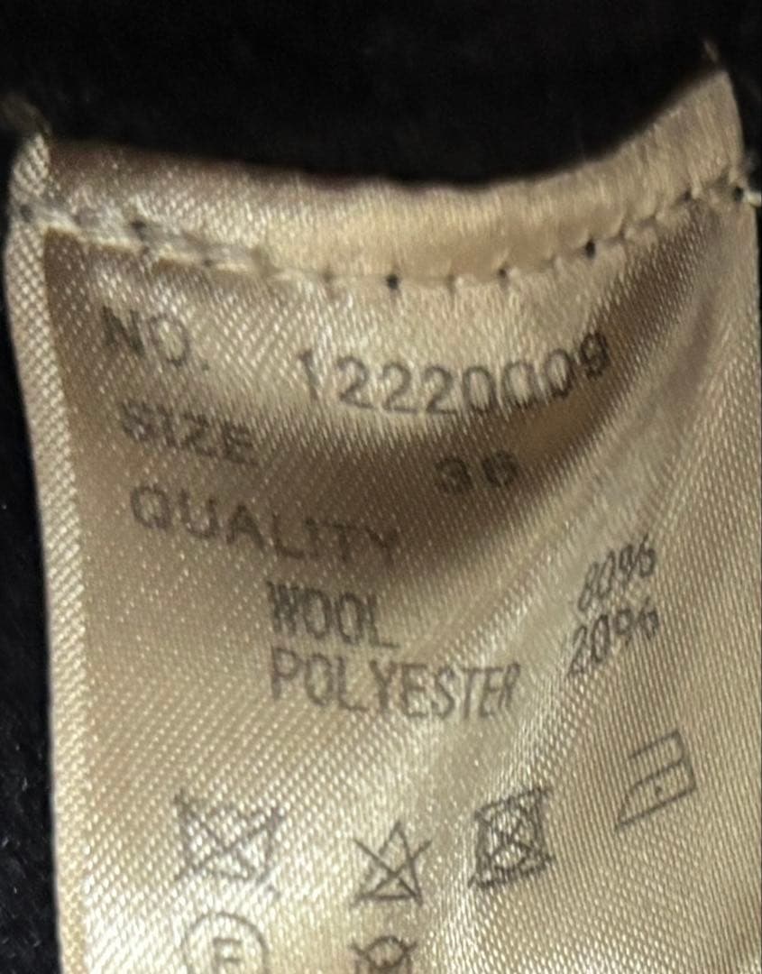 TODAYFUL Wool Over Coat ブラック 36