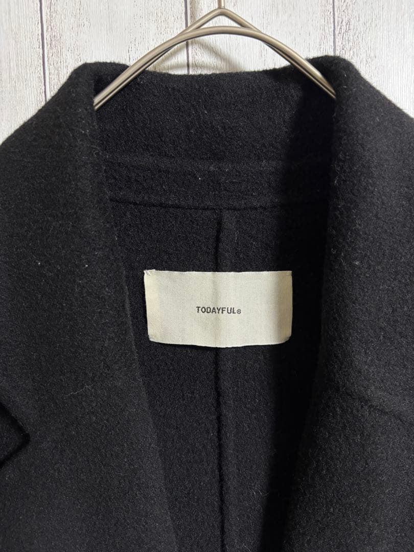 TODAYFUL Wool Over Coat ブラック 36
