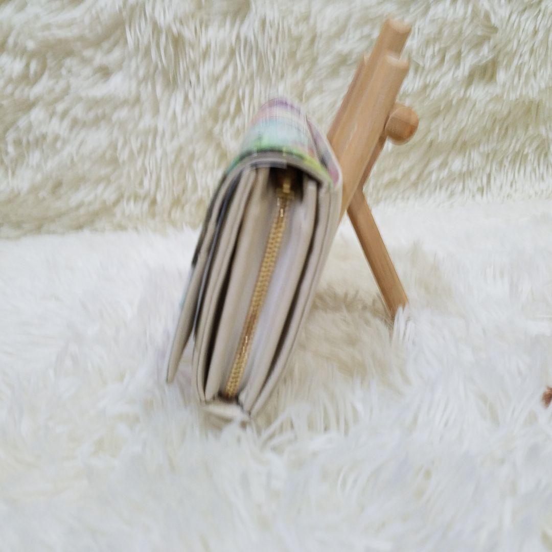 【新品・未使用】AETHER 長財布 花柄 レザー 保存袋