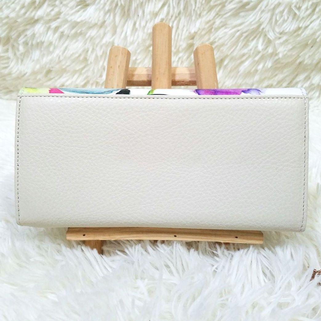 【新品・未使用】AETHER 長財布 花柄 レザー 保存袋