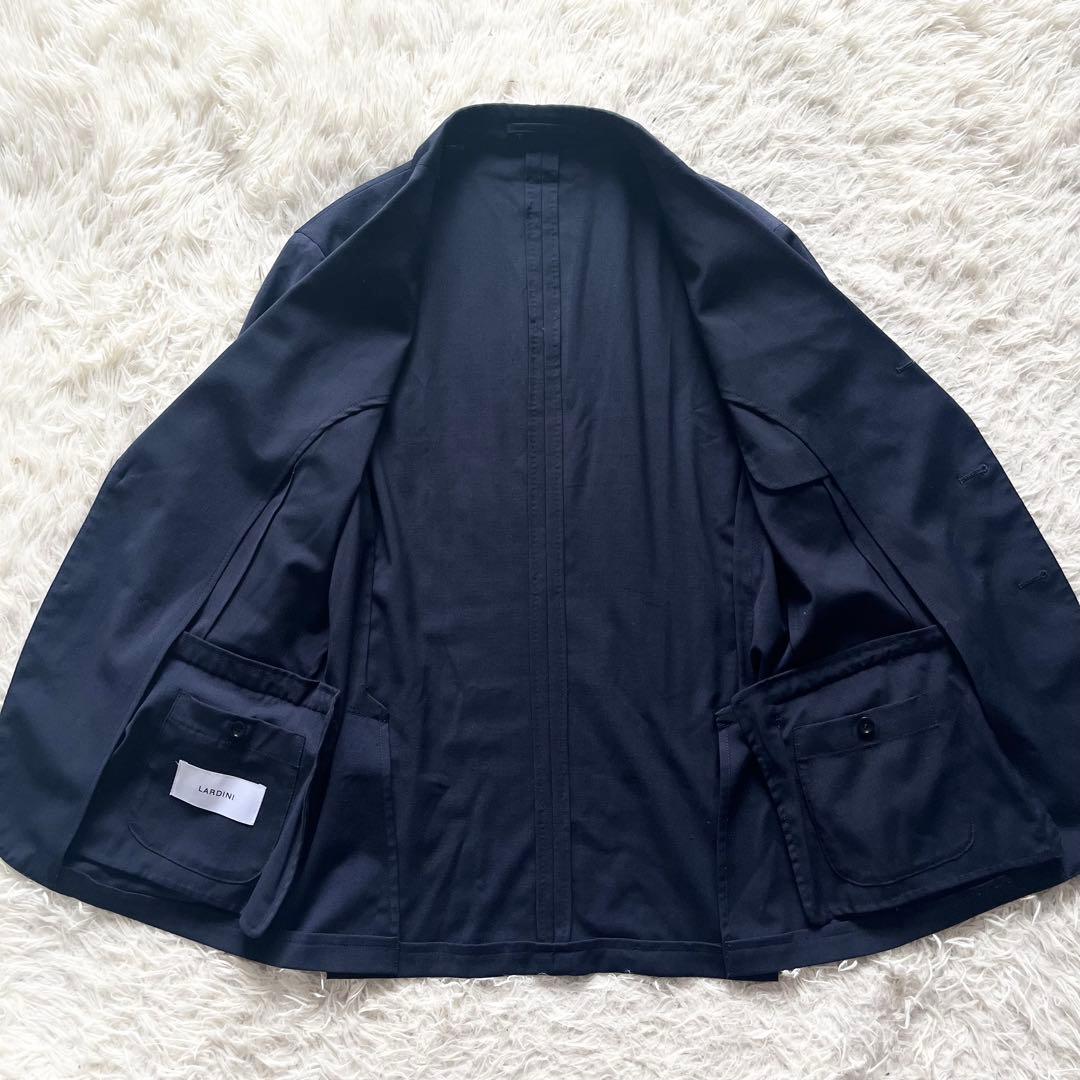 <24年モデル>LARDINI easy wear 最新ロゴ ネイビースーツ52