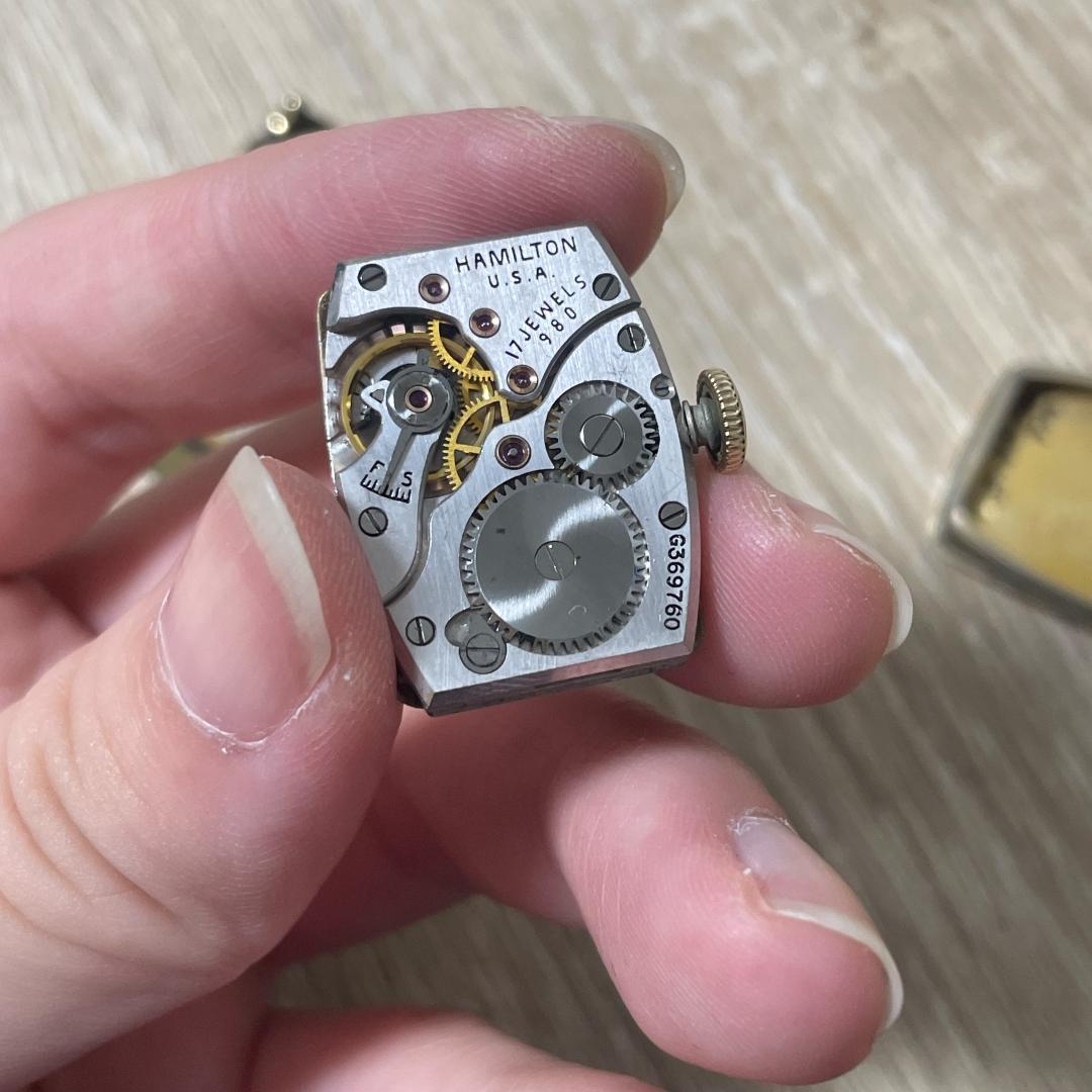 動作品 ハミルトン 腕時計 手巻き メンズ HAMILTON cal.980