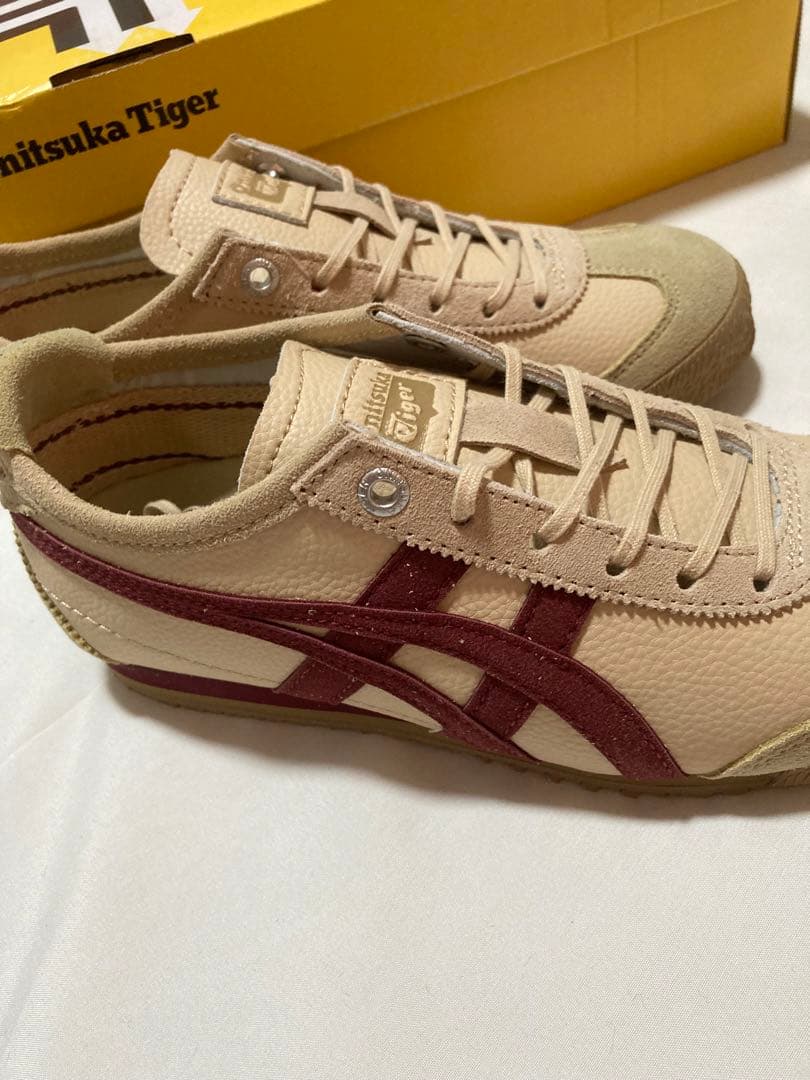 Onitsuka Tiger GSM スニーカー ベージュ/バーガンディ