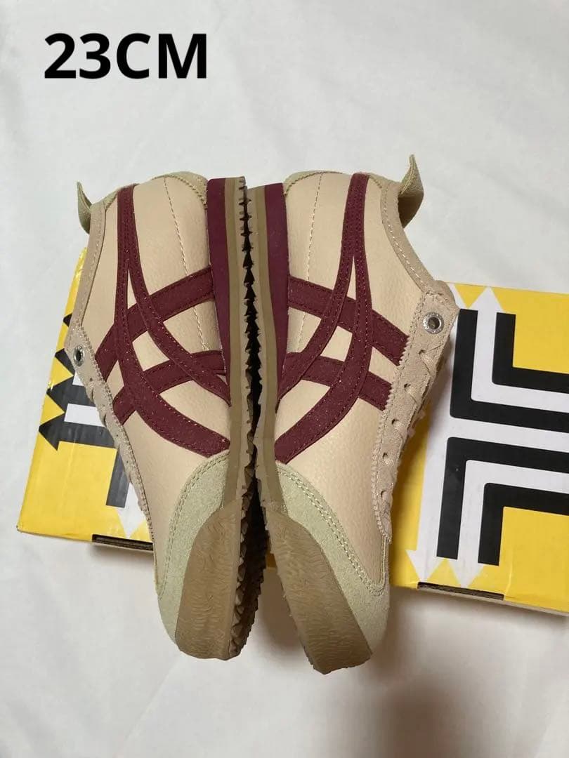 Onitsuka Tiger GSM スニーカー ベージュ/バーガンディ