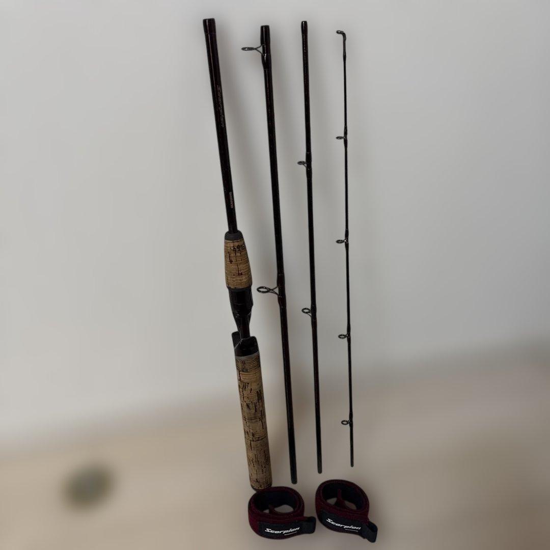 【レア】シマノ　スコーピオン　1601R-4 カーボンロッド　ベイト用　4ピース