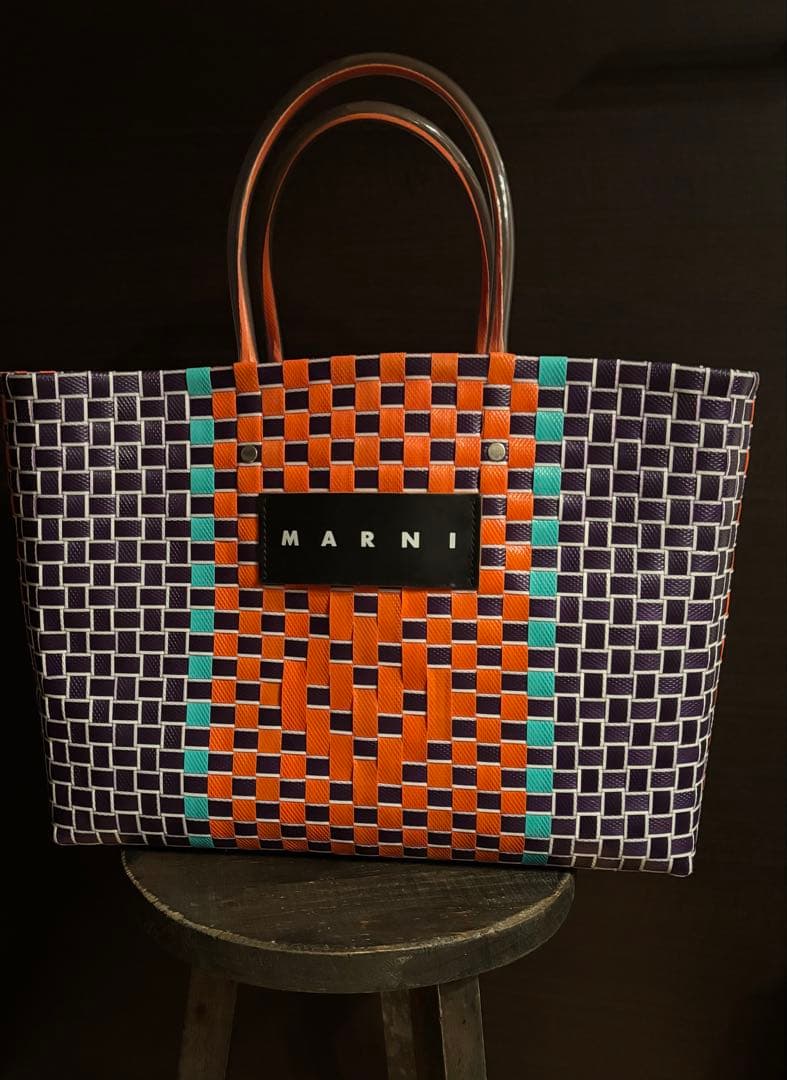 ☆ MARNI MARKET マルニ カゴバック　マルチカラー☆