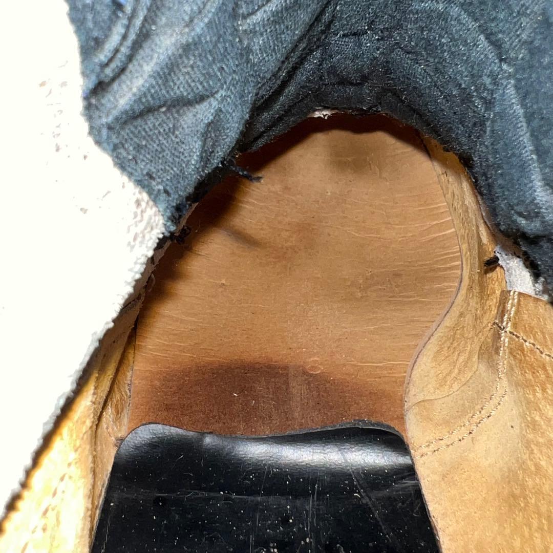 70sVintage ルイスレザーロードレーサーブーツ ダークブルーUK8/42