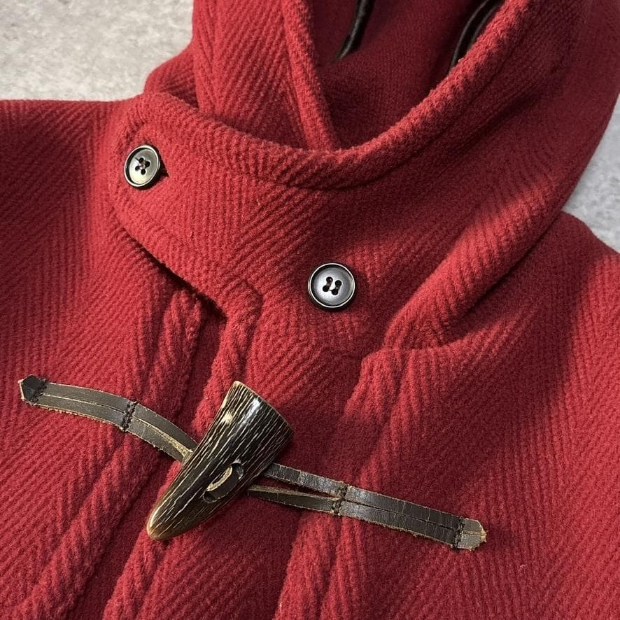 希少 グローバーオール ムーアブルック キングストン ダッフルコート 36 赤