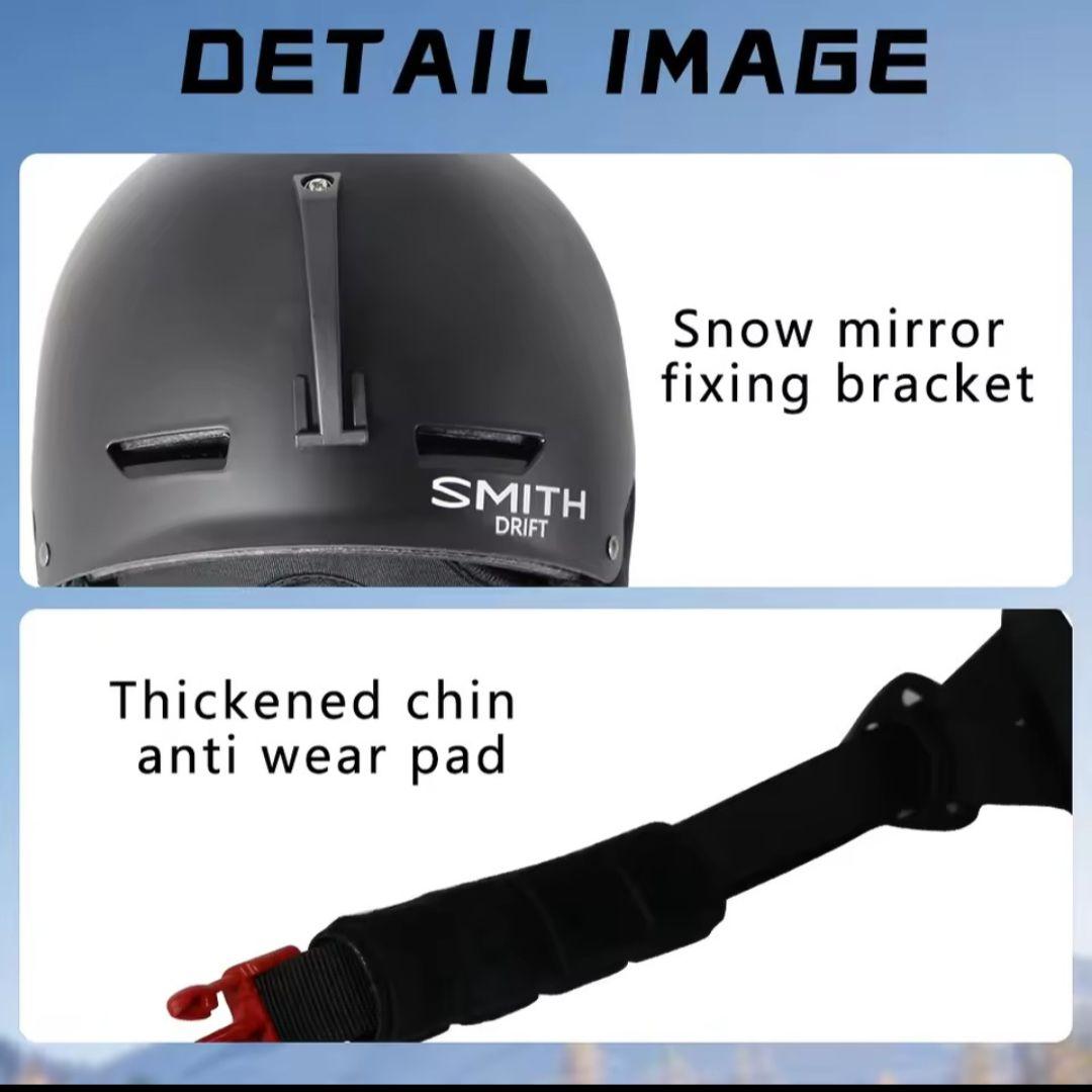 ま*ん様 新品・ SMITH スキー・スノボ ヘルメットLサイズ（58㎝〜62㎝