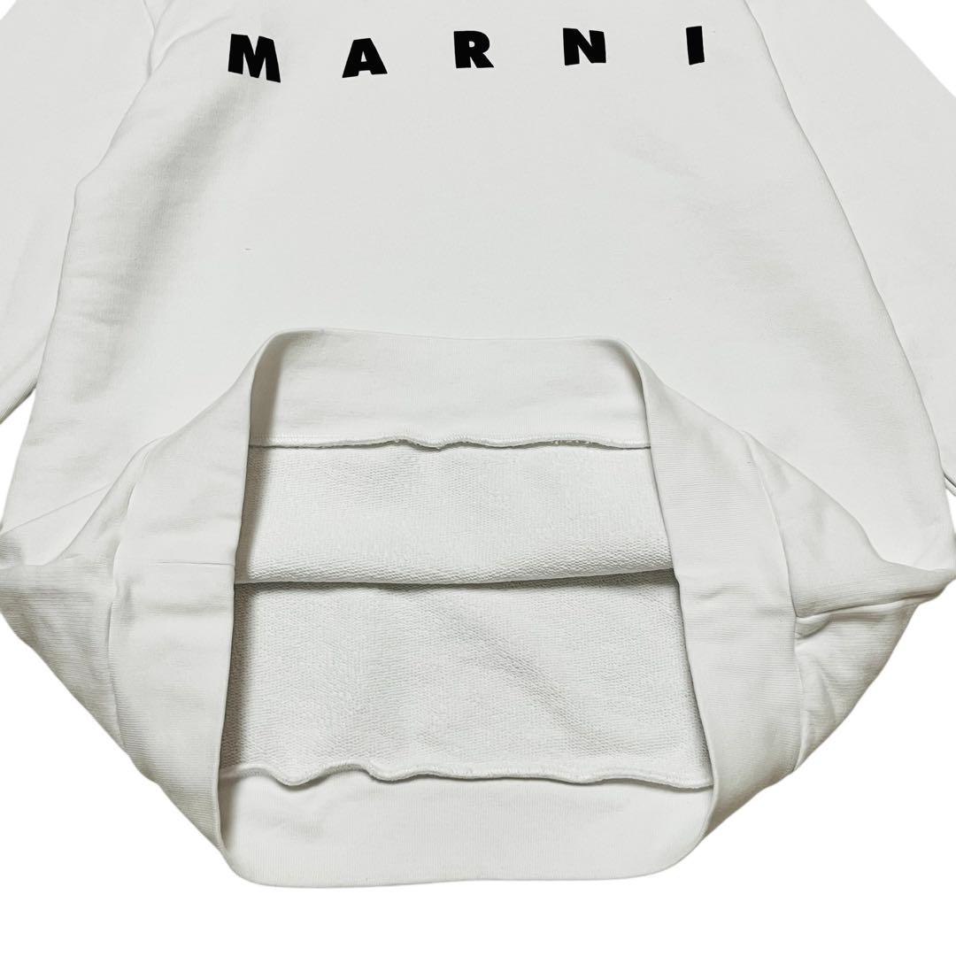 美品　MARNI マルニキッズ　フードロゴパーカー　ホワイト　長袖　白　ブランド