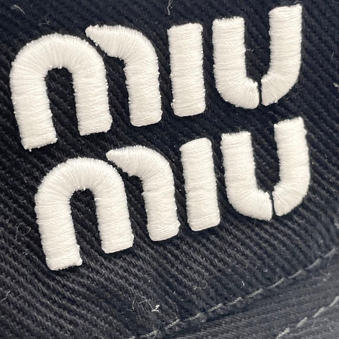 【✨美品 RFID】 バゲットハット ロゴ 刺繍 ブラック ICタグ付き