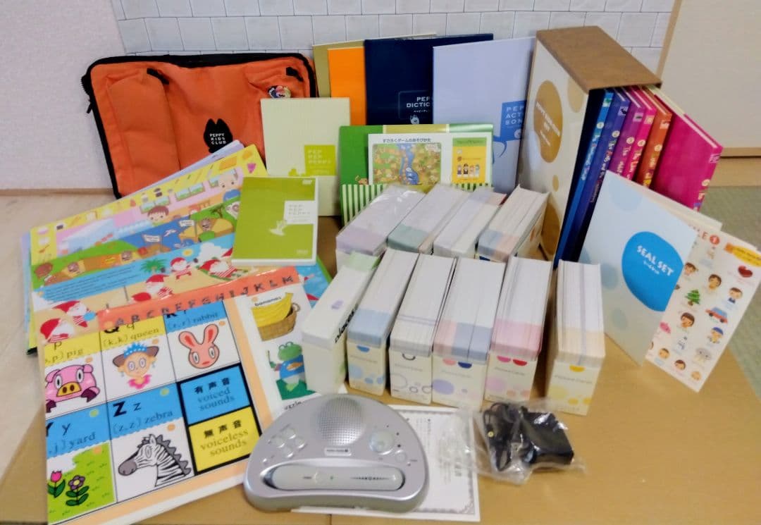 【音出るタッチペンで子供も楽しい】ペピーキッズ英語教材一式