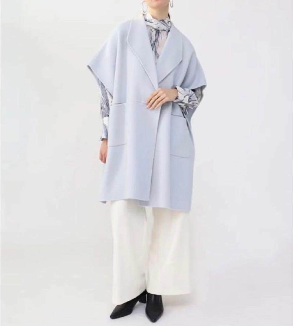 新品Aga➕アーガプラス ケープコートポンチョM38 日本製尾州ウール ヤマダヤ