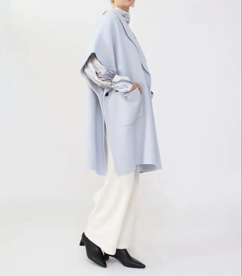 新品Aga➕アーガプラス ケープコートポンチョM38 日本製尾州ウール ヤマダヤ