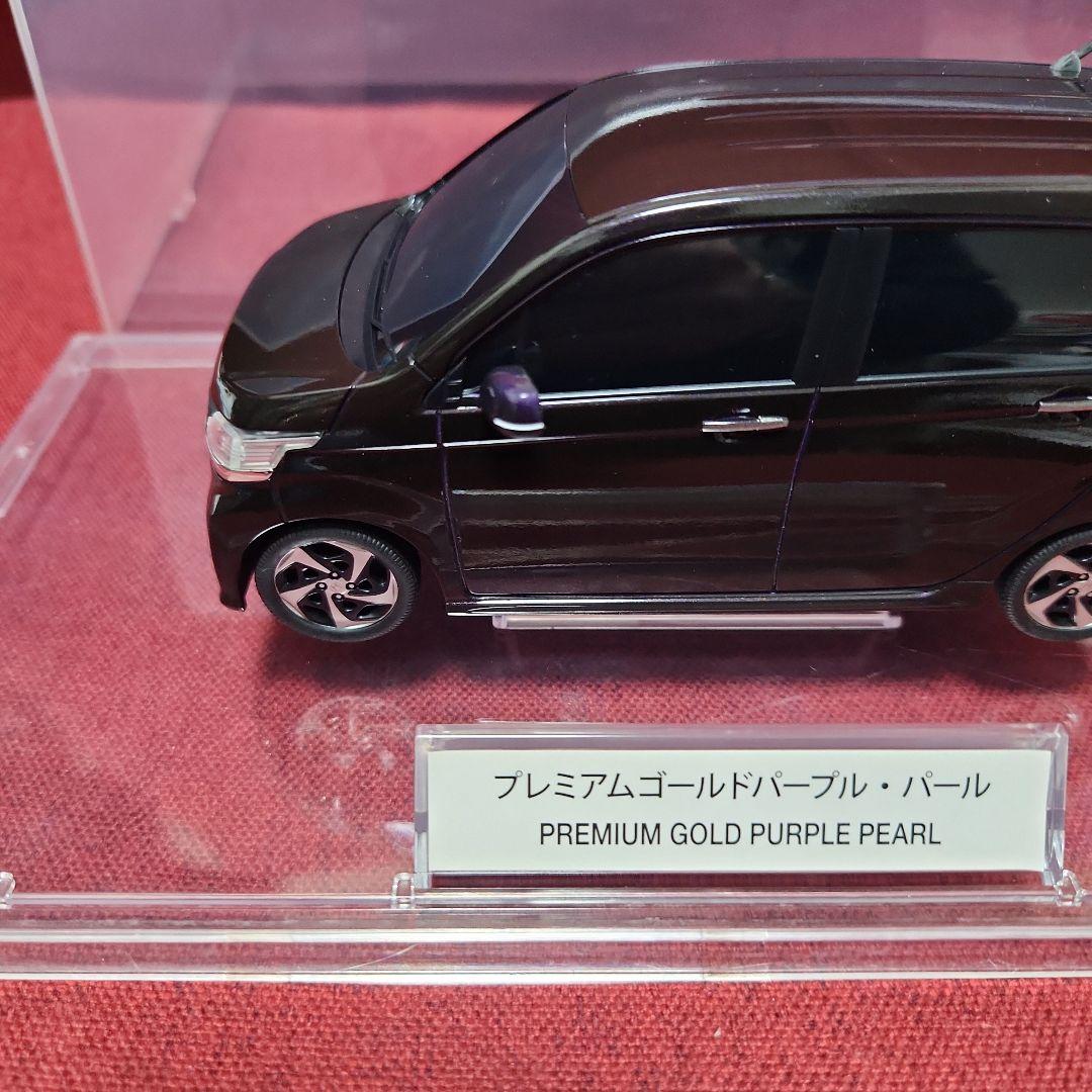 非売品ホンダ N-WGNカスタム カラーサンプル ミニカー パープル美品1/24