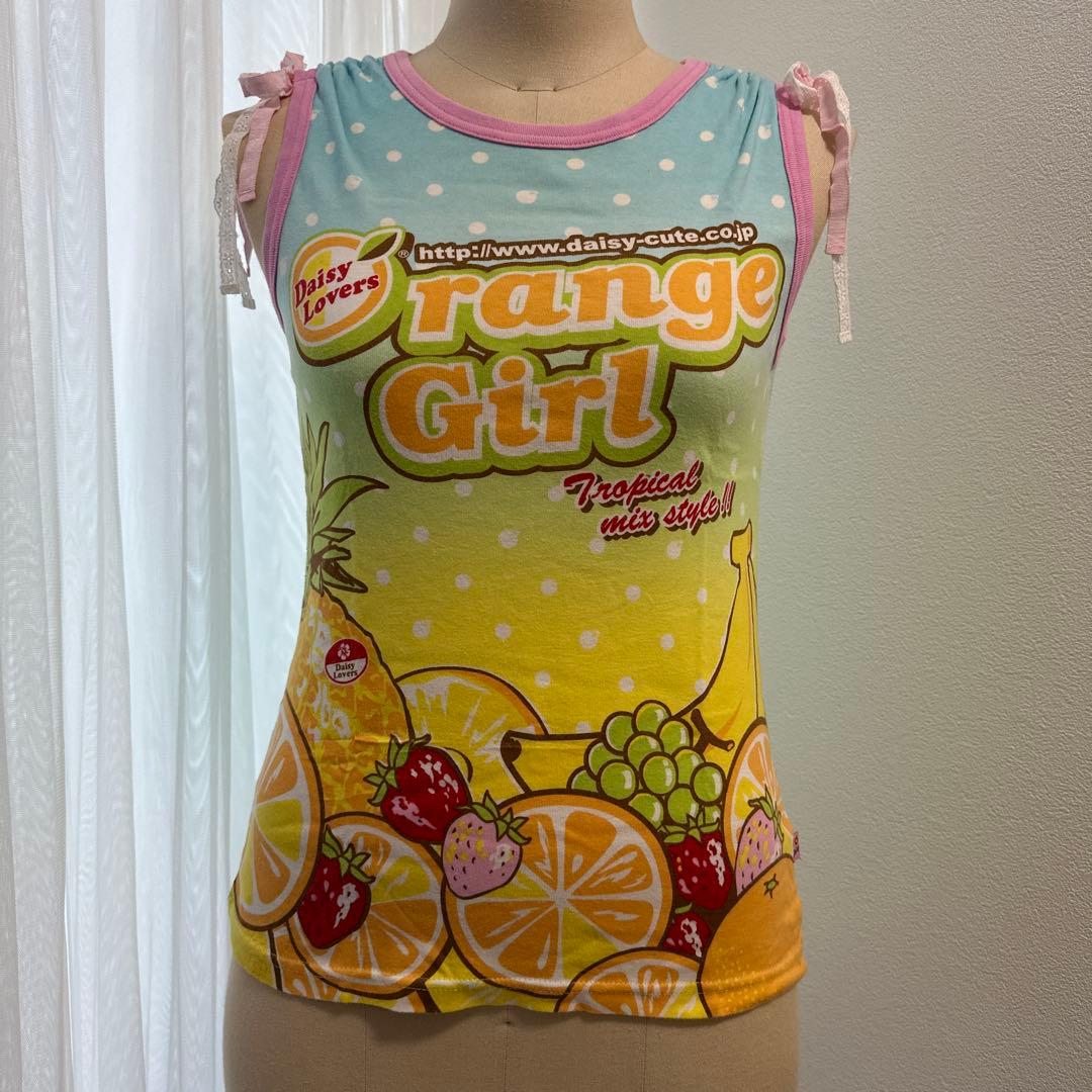 DAISY LOVERS　タンクトップ ノースリーブ　平成女児服 平成レトロ