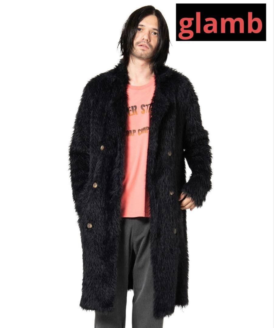 glamb ブラックファーコート サイズ2 美品
