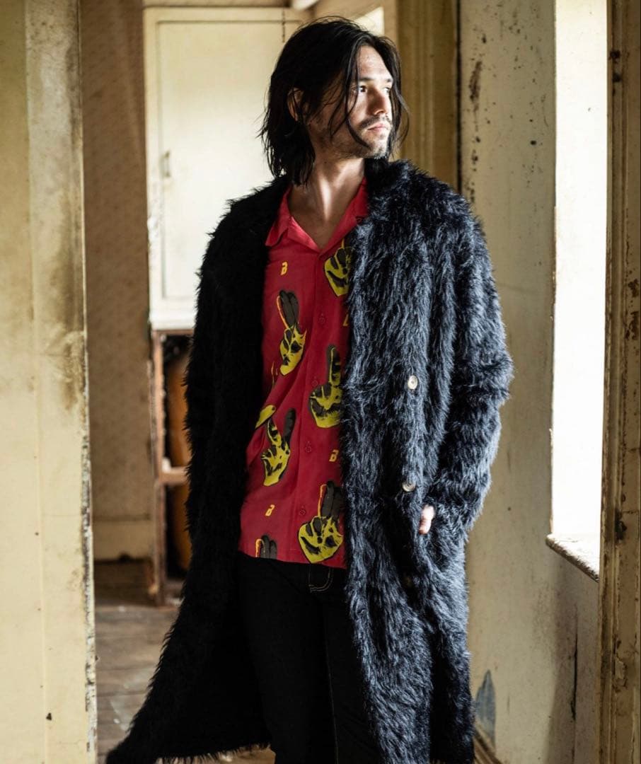 glamb ブラックファーコート サイズ2 美品