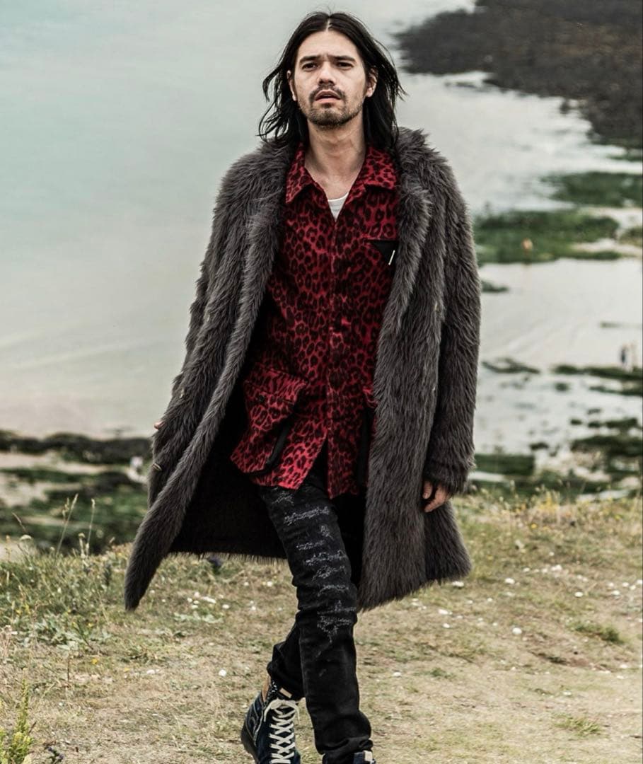 glamb ブラックファーコート サイズ2 美品