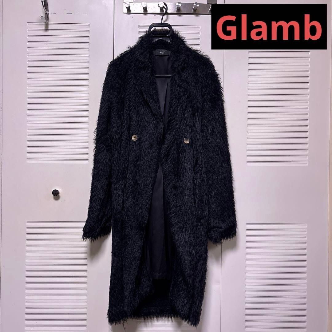glamb ブラックファーコート サイズ2 美品