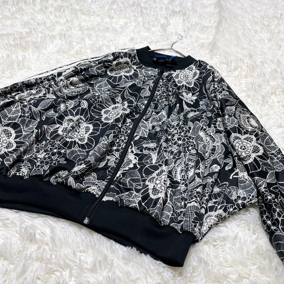 【美品】アディダス ザファーム 花柄 トラックジャケット トレフォイル OT