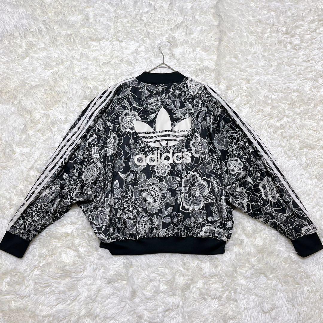 【美品】アディダス ザファーム 花柄 トラックジャケット トレフォイル OT
