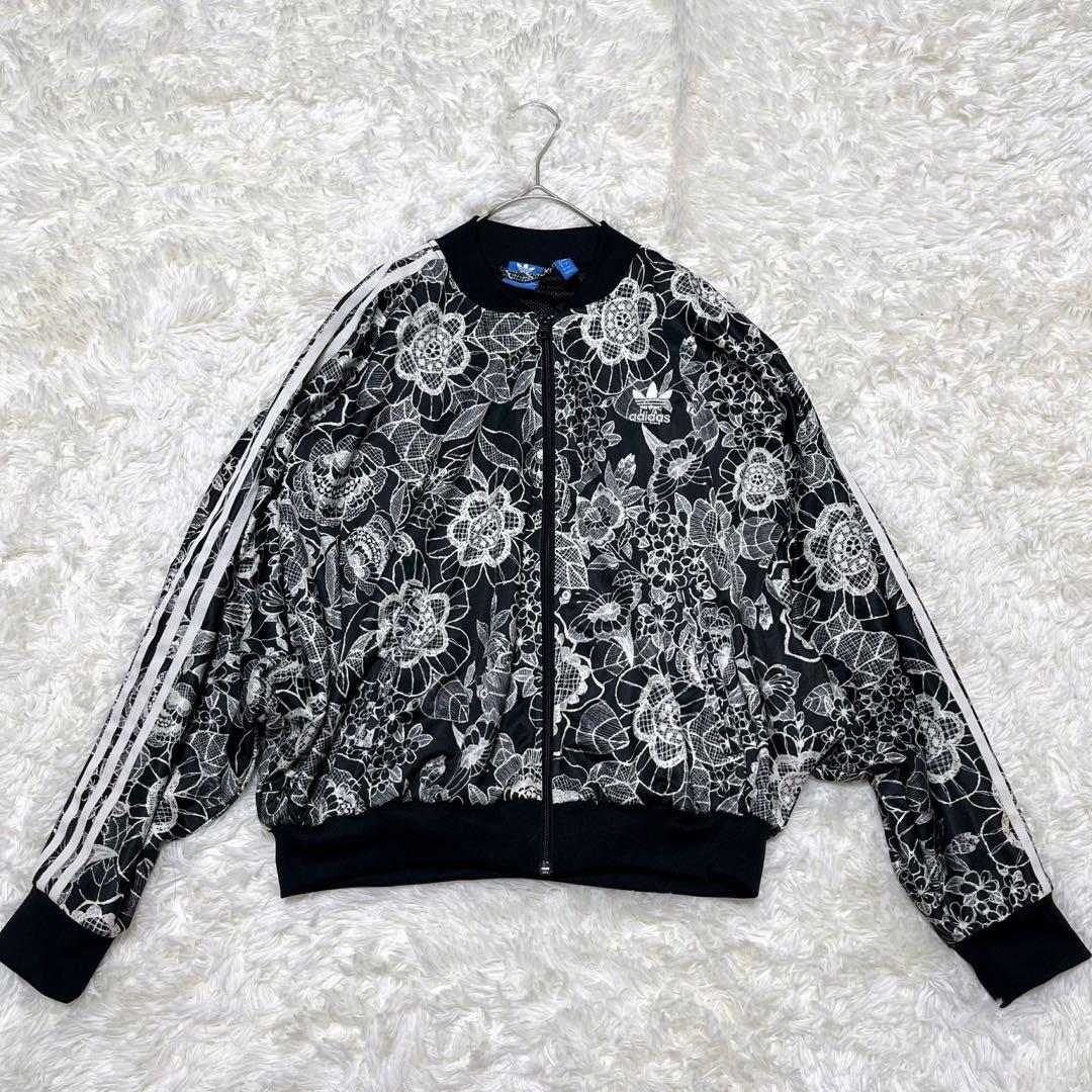 【美品】アディダス ザファーム 花柄 トラックジャケット トレフォイル OT