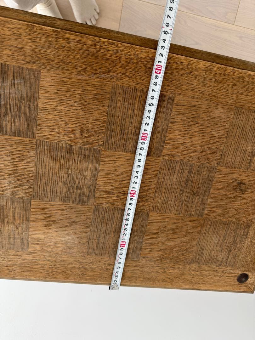 木製アンティーク2段式 キャスター付きワゴン　フランスアンティーク