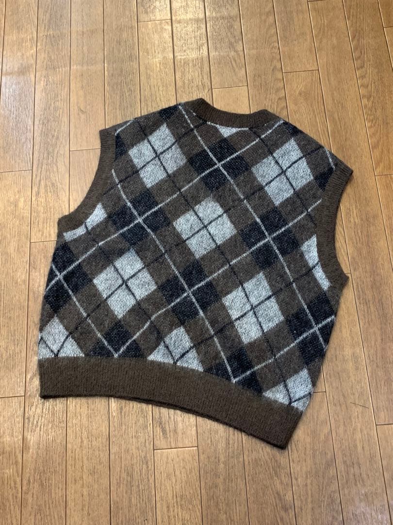FRAMeWORK フレームワーク アーガイル柄 ベスト