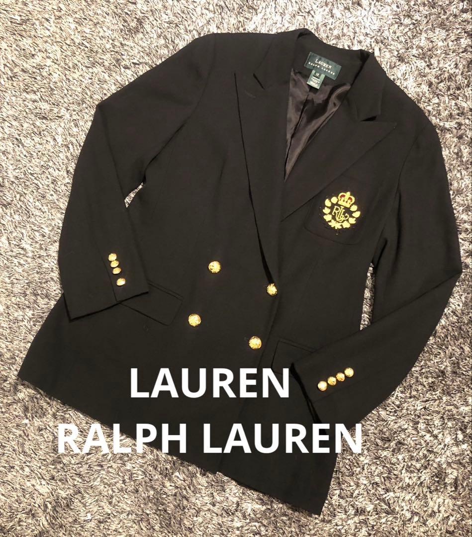 【希少大きめ】LAUREN ラルフローレン ダブル ジャケット 12 金ボタン