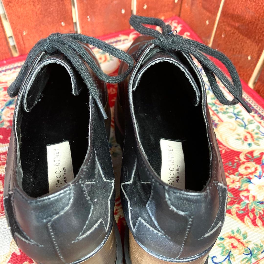 Stella McCartney エリス　プラットホーム　厚底　ブラック　38