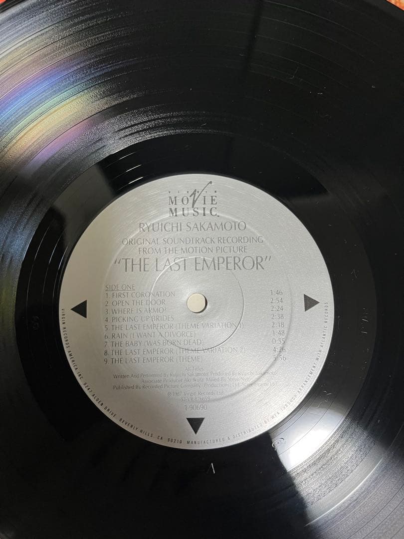 オリジナルLPレコード　戦場のメリークリスマス 坂本龍一　ラストエンペラー　２枚