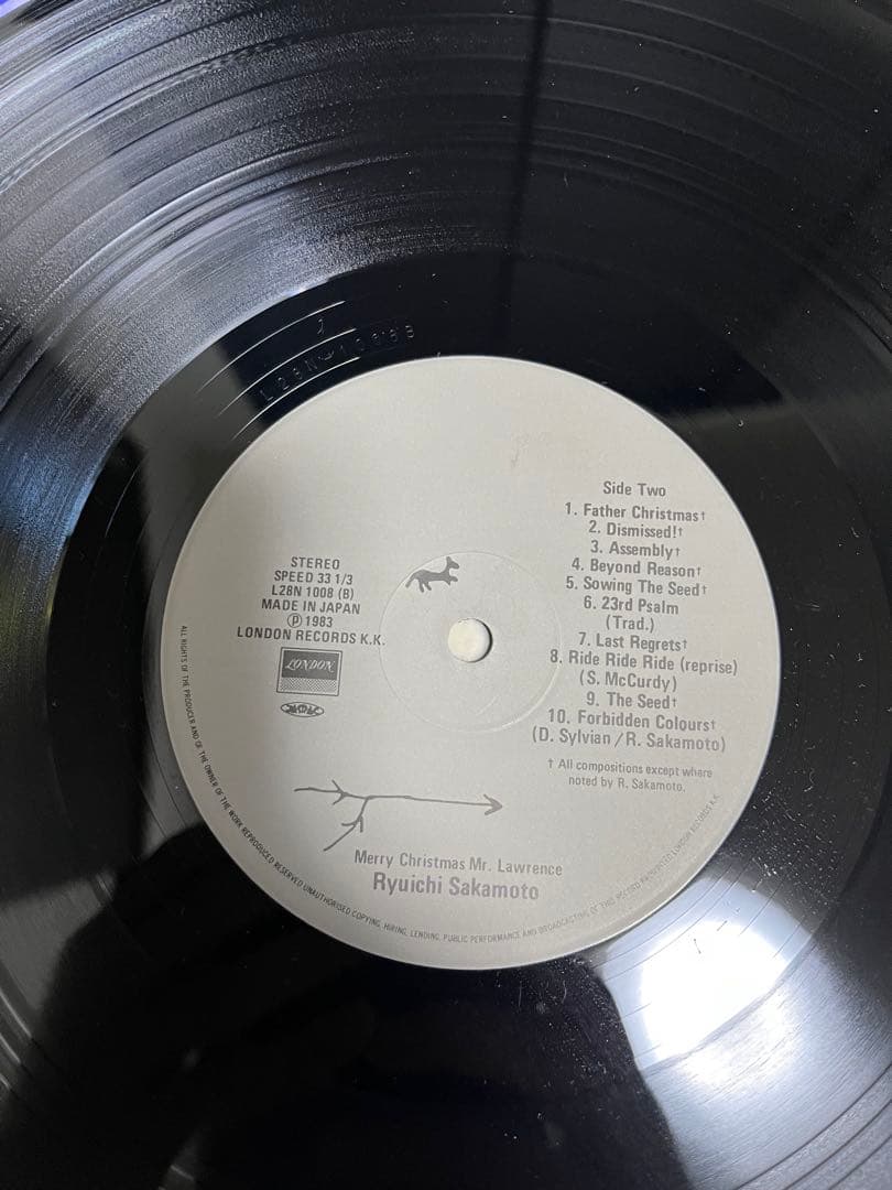 オリジナルLPレコード　戦場のメリークリスマス 坂本龍一　ラストエンペラー　２枚