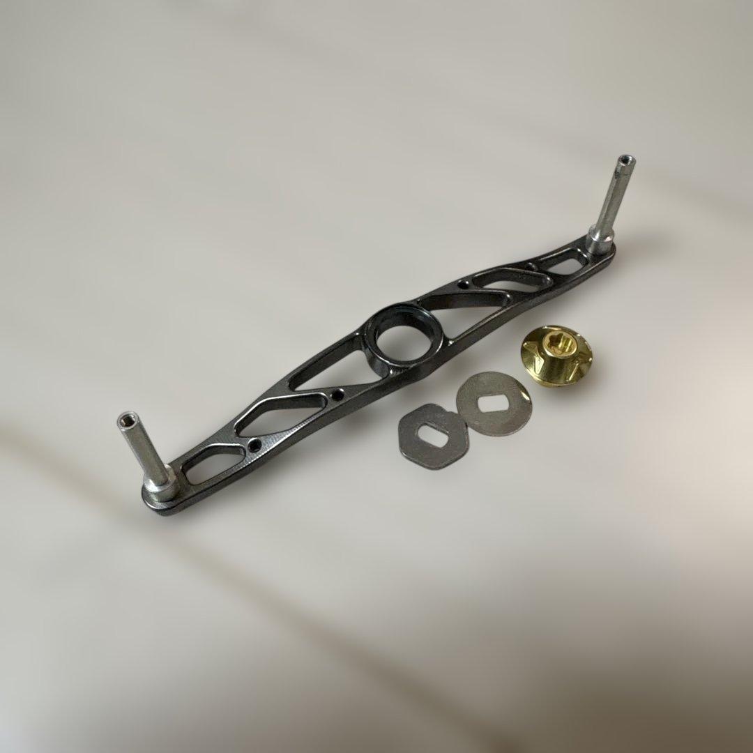 ヒ*デ様 リブレ クランク 120 ガンメタ シマノ プレート　ナット一つ選べま