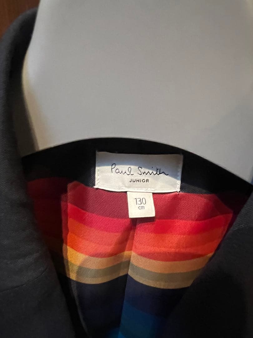 ポールスミス紺色スーツ、白シャツ3点セット130