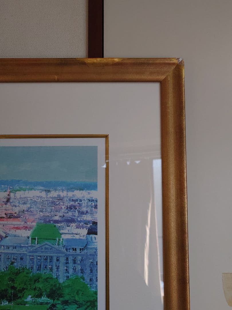 【特別価格、リトグラフ、真作】小田切訓『ドナウの橋』、直筆サイン、エディション入