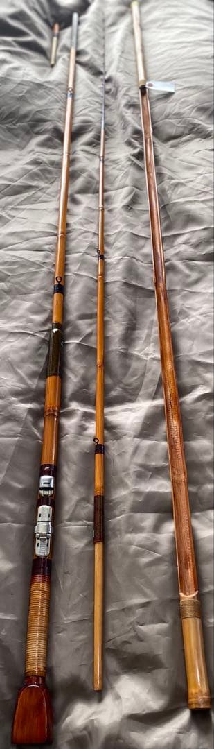 m403竹製黒鯛チヌ竿 横浜伝統のヘチ竿
