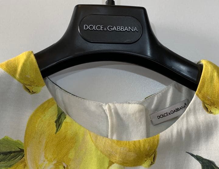 DOLCE&GABBANA キッズワンピース レモン柄&デニムスカート