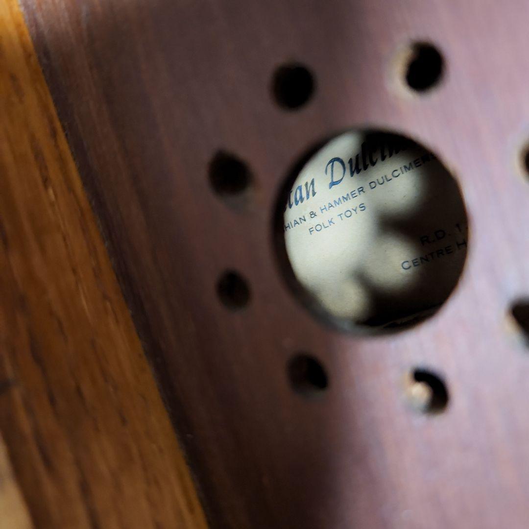ダルシマー 4弦 木製 ブラウン ケース付き