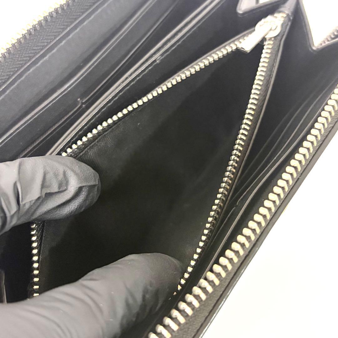 【美品】COACH コーチ 長財布 アコーディオンジップウォレット　ブラック