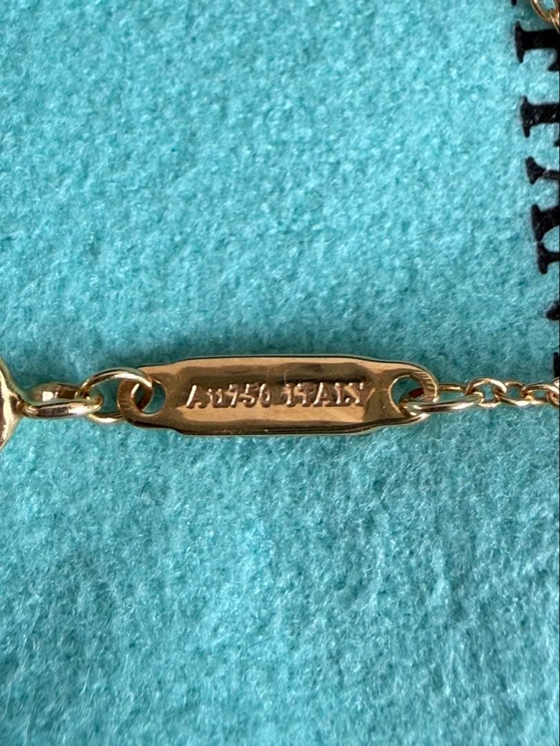 ティファニー Tスマイル ミニ ネックレス　ローズゴールド