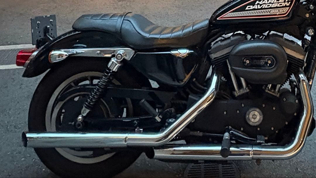 ハーレー　パイソン　スラッシュカットマフラー スポーツスター　XL883