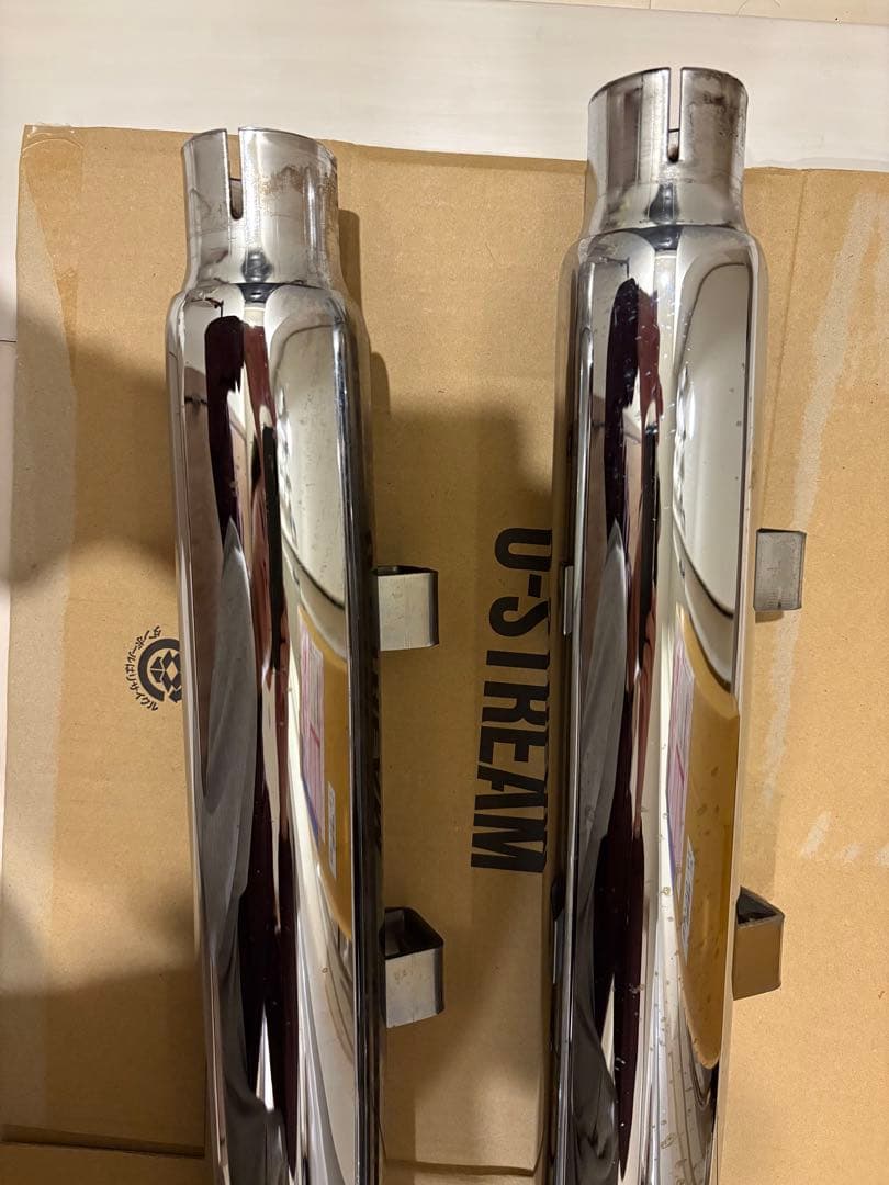 ハーレー　パイソン　スラッシュカットマフラー スポーツスター　XL883