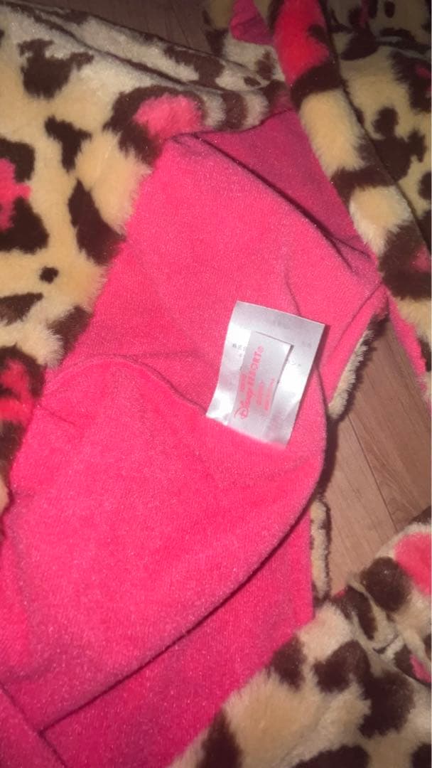 ディズニー ヒョウ柄 マフラーファーキャップ