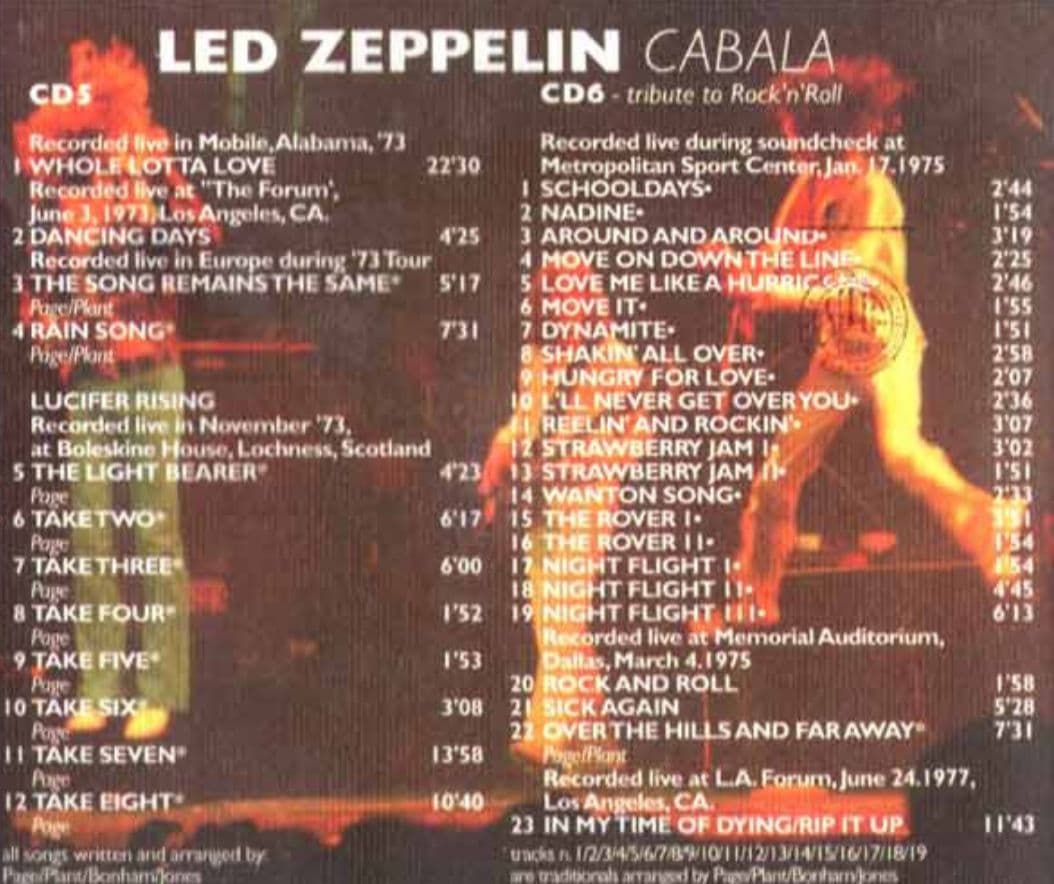 ☕【希少8CDBoxSet】Led Zeppelin CABALA