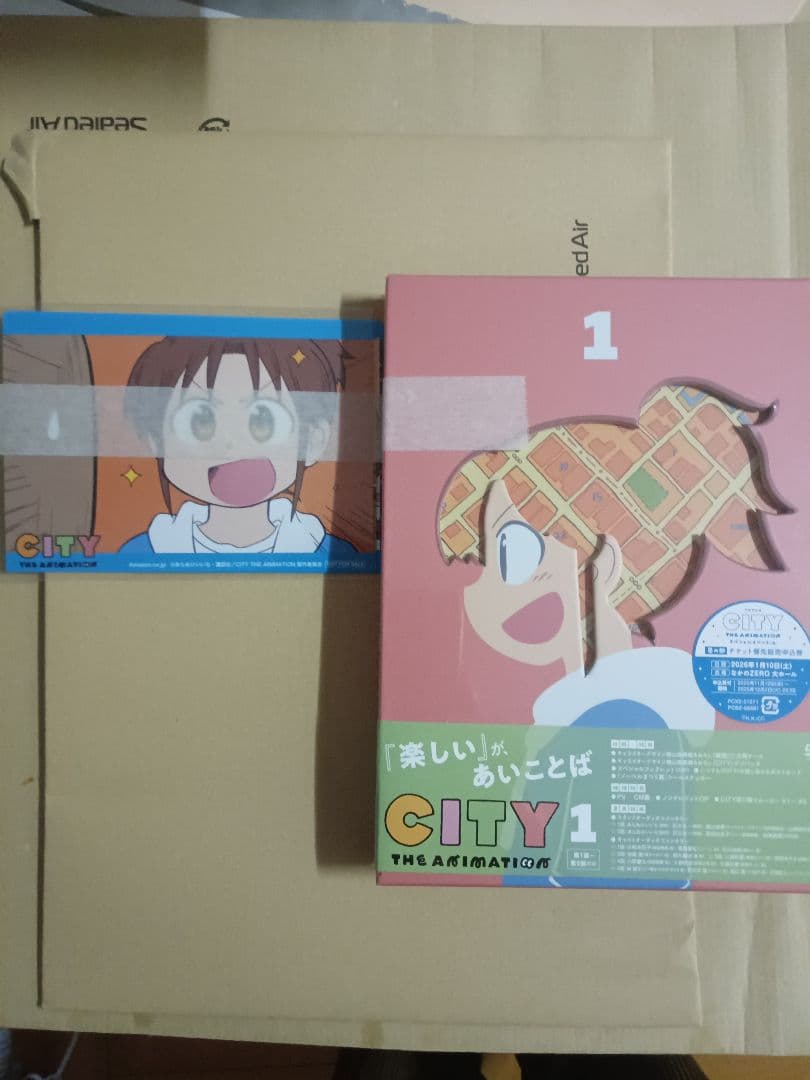 アマゾン限定CITY THE ANIMATION 1巻DVDL判ブロマイド付
