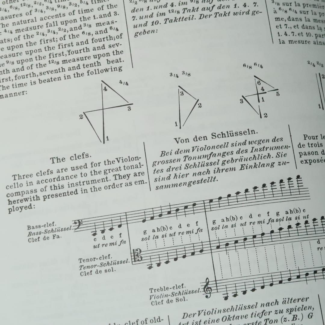 セール！ 洋楽譜　ウェルナー／チェロ教則本 作品12　第1巻、第2巻 セット