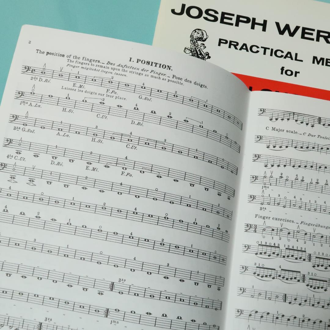 セール！ 洋楽譜　ウェルナー／チェロ教則本 作品12　第1巻、第2巻 セット