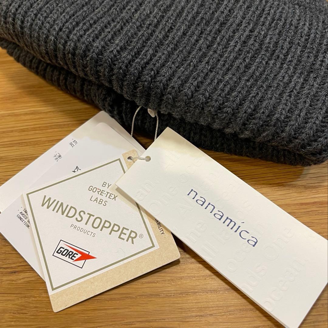 新品 ナナミカ 杢グレー ゴアテックスインフィニウム ビーニー ユニセックス