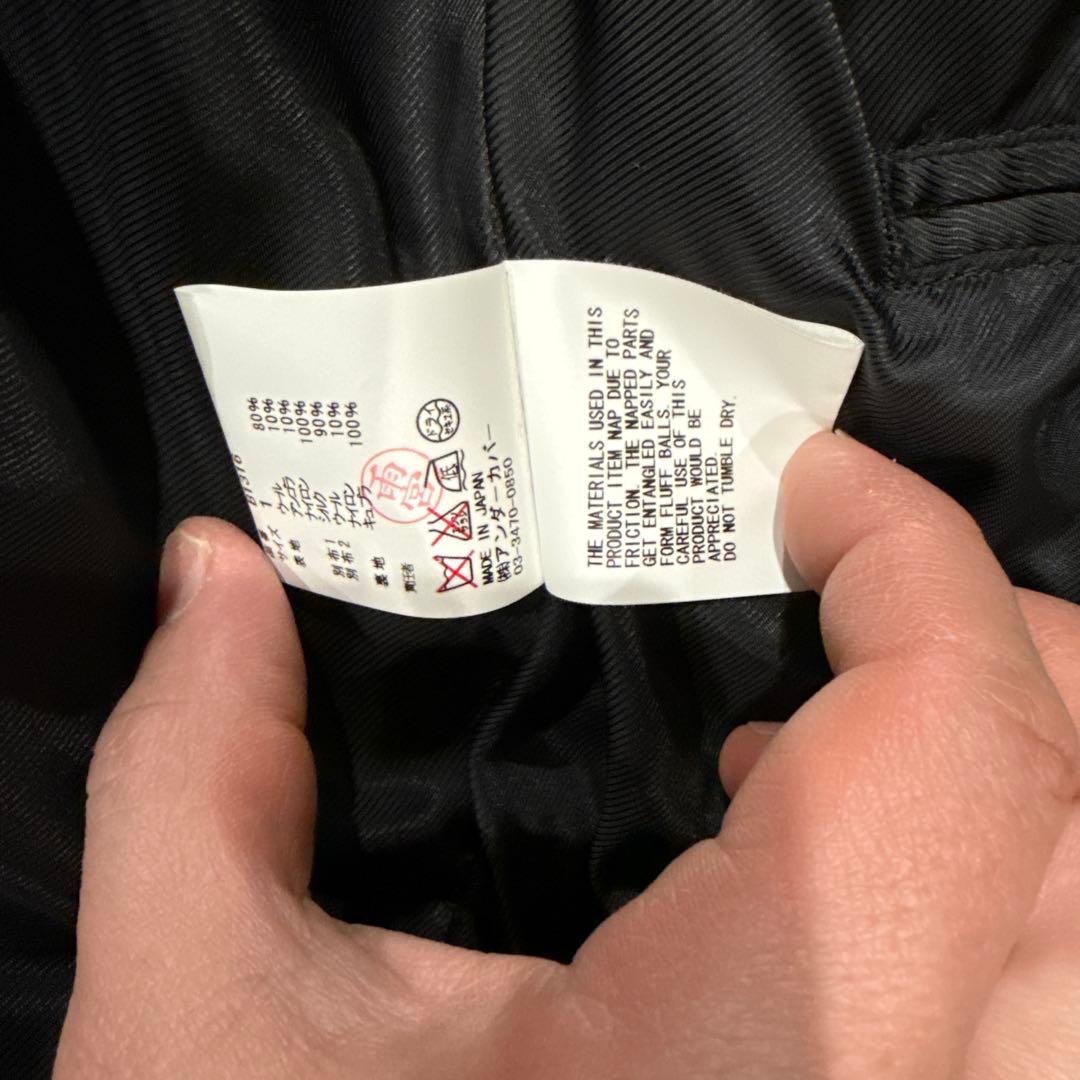 ダークグレー ウールコート